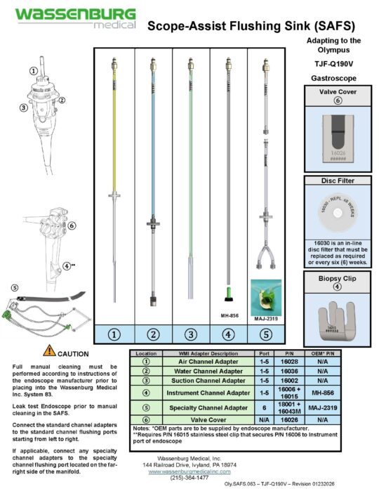 Adapting to Olympus TJF-Q190V Duodenoscope
